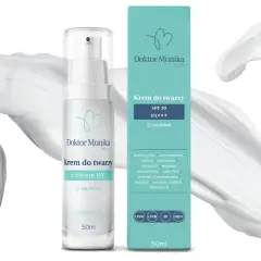 Krem do twarzy z filtrem UV SPF 30 PA++++ Doktor Monika. Czy kremy z filtrem są szkodliwe? Ten produkt chroni przed UVA, UVB, IR i HEV.